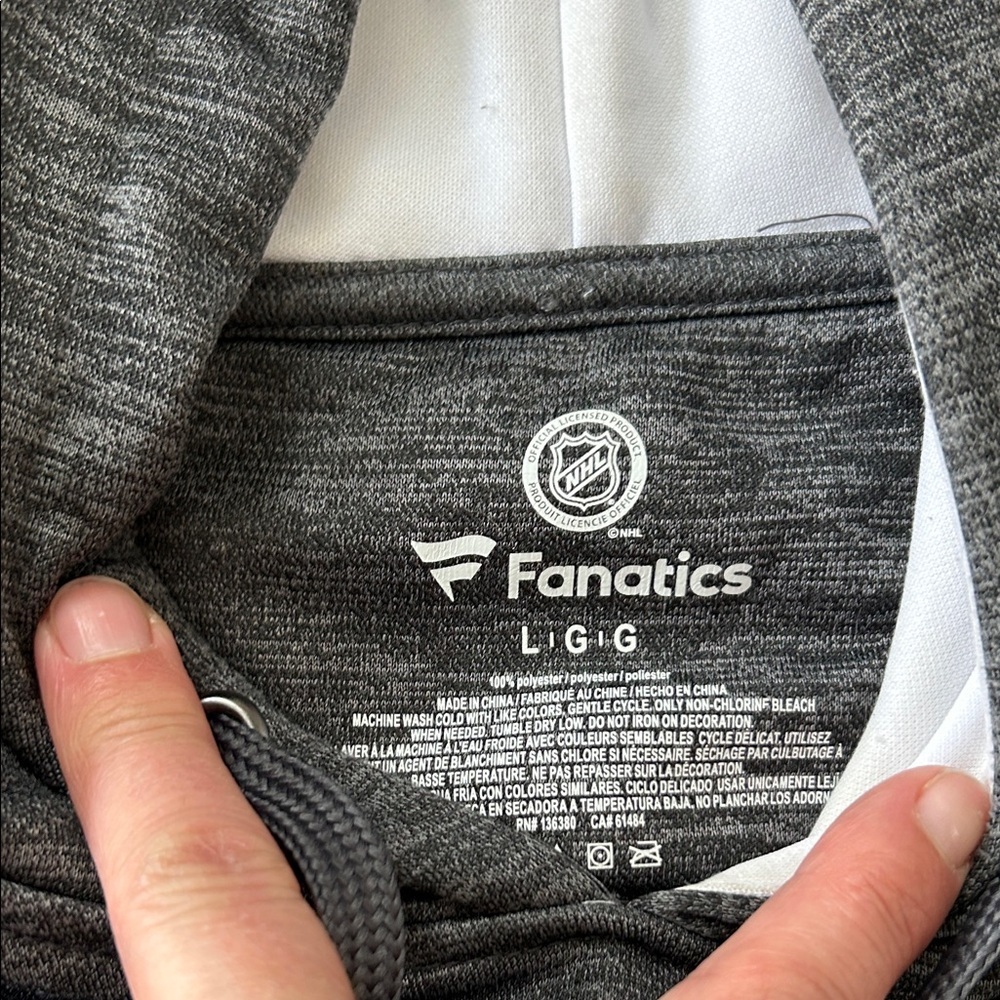 Fanatics Ottawa Senators Charcoal Hoodie size L - Picture 2 of 11